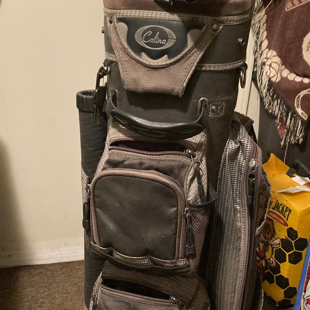 Well loved Colina cart bag.